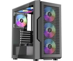 1st Player Trılobıte T7 Siyah 650W 80+ Argb 4X12CM Fan Temperli Cam Mesh USB 3.0 Atx Kasa