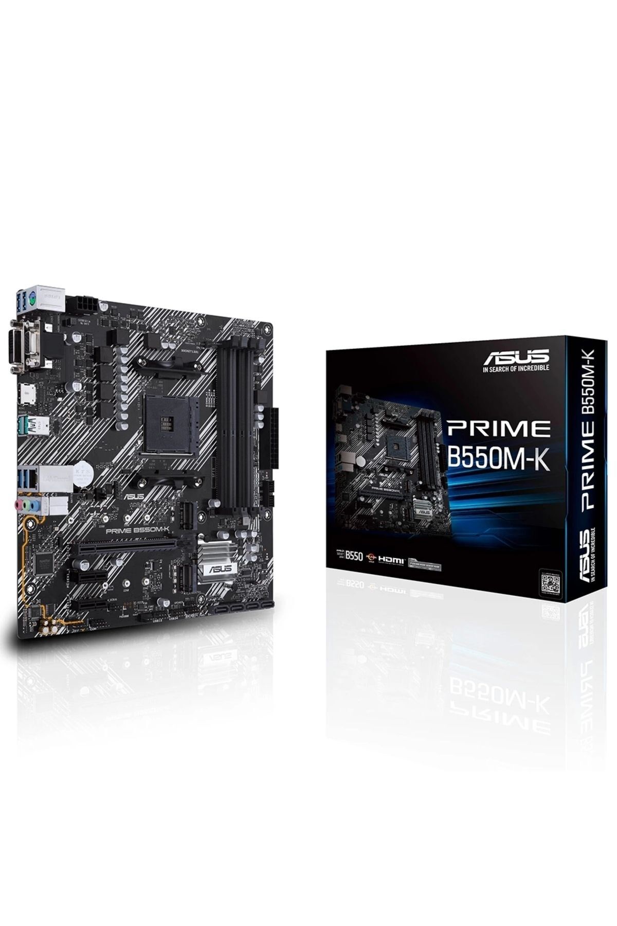 Asus Prime B550M-K DDR4 4600mhz (OC) M.2 Am4 Matx Anakart