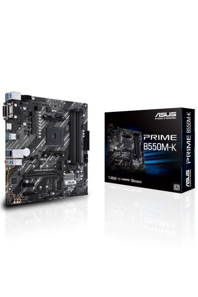 Asus Prime B550M-K DDR4 4600mhz (OC) M.2 Am4 Matx Anakart