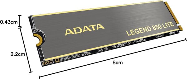 Adata Legend 850 Lite 1TB Okuma: 5000 Yazma: 3200 MB/s PCIe Gen4x4 M.2 NVMe SSD