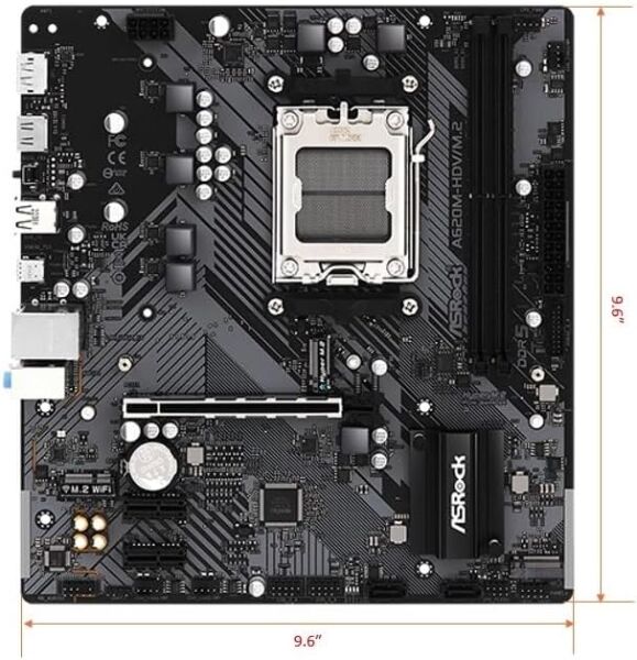 Asrock A620M-HDV/M.2 DDR5 5600 MHz (OC) AM5 mATX Anakart