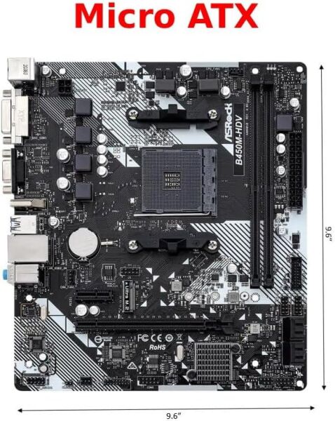 Asrock B450M-HDV R4.0 M.2 Matx Am4 Anakart