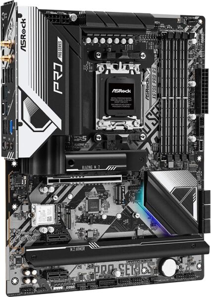 Asrock X670E Pro RS AMD X670 6600 MHz (OC) DDR5 Soket AM5 ATX Anakart