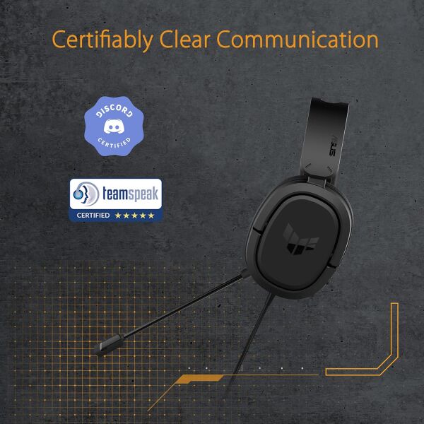 Asus TUF Gaming H1 7.1 Surround 3.5mm Kablolu Siyah Gaming (Oyuncu) Kulaklık